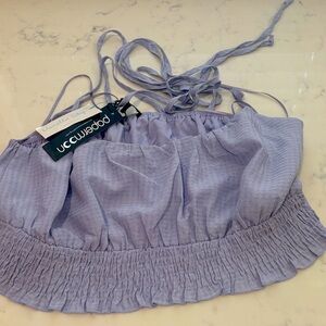 Crop Top in Light Purple from vanilla sky